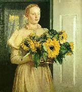 pigen med solsikkerne Michael Ancher